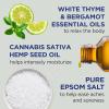 imageDr Teals Epsom Salt Magnesium Soak Cannabis Sativa Hemp Seed Oil 3 lbs Pack of 4