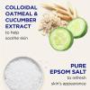 imageDr Teals Foaming Bath with Pure Epsom Salt Sensitive Skin with Colloidal Oatmeal ampamp Cucumber 34 fl oz Pack of 4