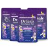 imageDr Teals Sleep Soak with Pure Epsom Salt Melatonin ampamp Essential Oil Blend 3 lb Pack of 4Sleep Soak