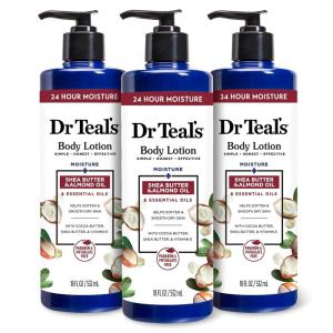 imageDr Teals Body Lotion Cannabis Sativa Hemp Seed Oil ampamp Essential Oils 18 oz Pack of 3Shea Butter  Almond