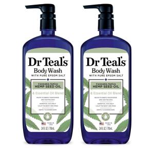 imageDr Teals Body Wash with Pure Epsom Salt Cannabis Sativa Hemp Seed Oil 24 fl oz Pack of 224 Fl Oz Pack of 2