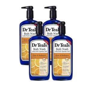 imageDr Teals Body Wash with Pure Epsom Salt Cannabis Sativa Hemp Seed Oil 24 fl oz Pack of 224 Fl Oz Pack of 4