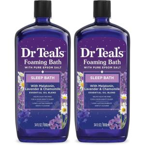 imageDr Teals Foaming Bath with Pure Epsom Salt Cannabis Sativa Hemp Seed Oil 34 fl oz Pack of 268 Fl Oz Pack of 1