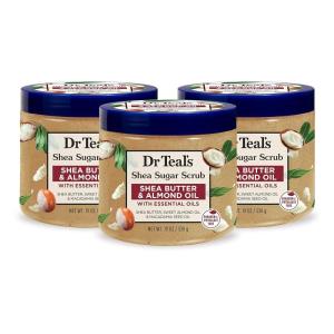 imageDr Teals Shea Sugar Body Scrub Cannabis Sativa Hemp Seed Oil with Essential Oils 19 oz Pack of 3Shea Butter with Almond Oil  Essential Oils