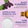 imageDr Teals Foaming Bath with Pure Epsom Salt Black Elderberry with Vitamin D 34 fl oz Pack of 448 Ounce Pack of 4