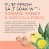 imageDr Teals Pure Epsom Salt Stress Relief with Ginseng ampamp Ginger Essential Oils 3 lbs Pack of 4Unscented