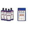 imageDr Teals Foaming Bath with Pure Epsom Salt Shea Butter ampamp Almond 34 fl oz Pack of 4Bathwater AdditiveOat MilkArgan Oil