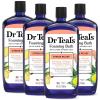 imageDr Teals Foaming Bath with Pure Epsom Salt Stress Relief with Ginseng ampamp Ginger 34 fl oz Pack of 4